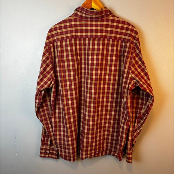 Men's Fish Hippie Solace Collection Check Plaid Button Down Shirt Longsleeve XXL - Picture 2 of 6